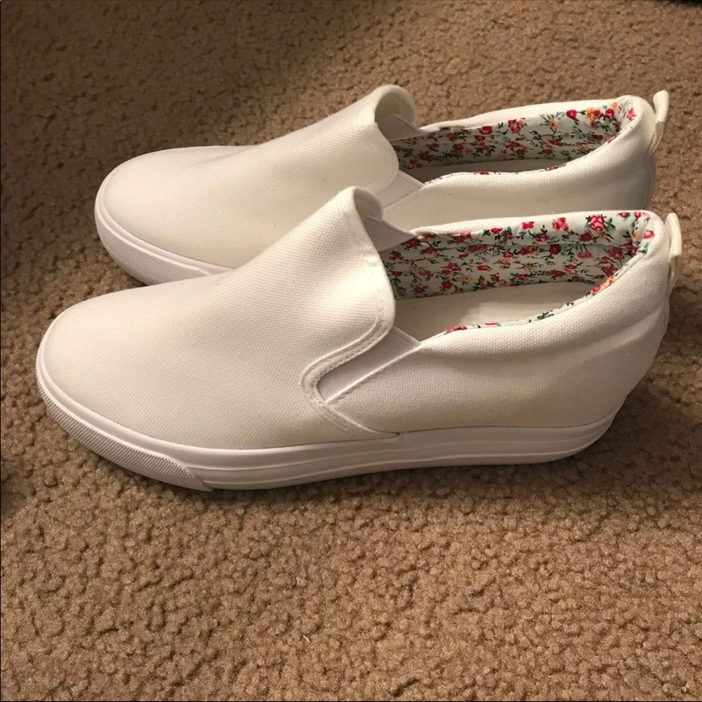 White slip on